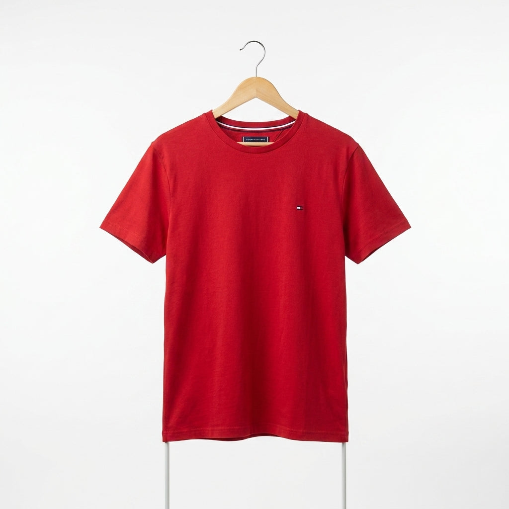 Tommy Hilfiger - Cotton - T-Shirt – Red – Size M
