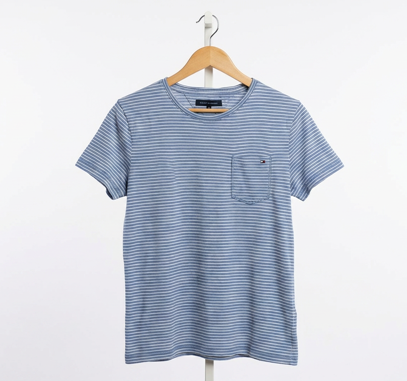 Tommy Hilfiger - Cotton - T-Shirt – Stripped – Size M
