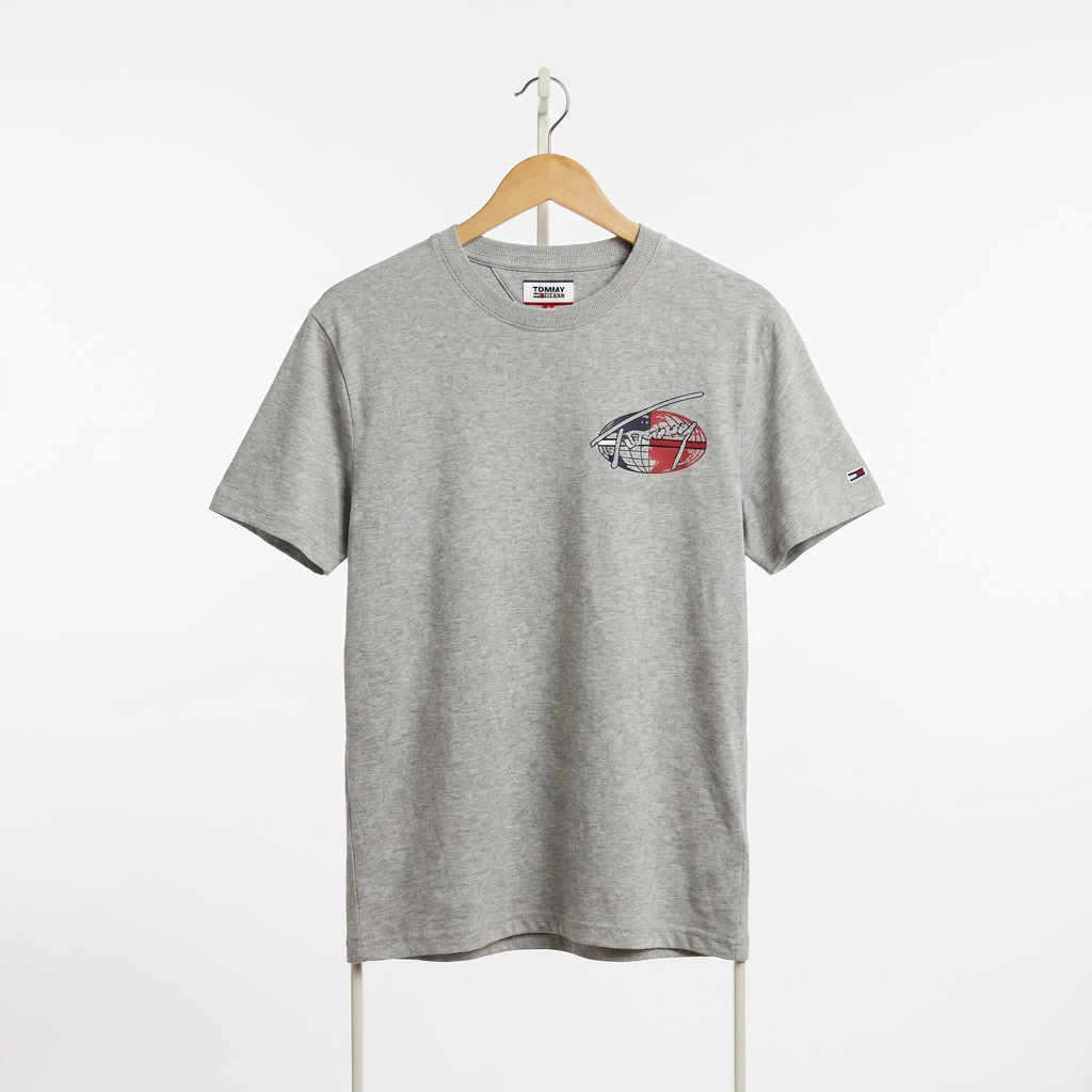 Tommy Hilfiger - Cotton - T-Shirt – Gray – Size S