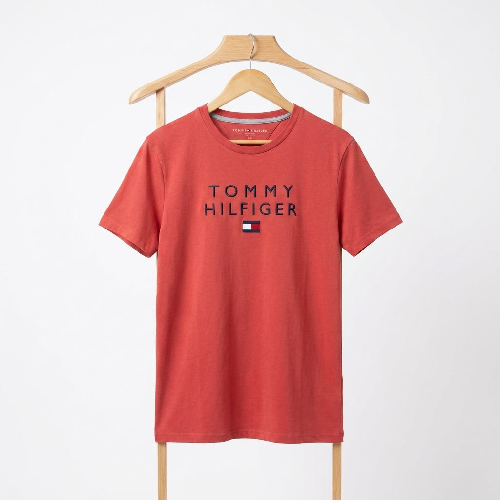 Tommy Hilfiger - Cotton - T-Shirt – Red – Size S