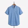 Tommy Hilfiger - Linen - Shirt - Baby Blue - Size XL