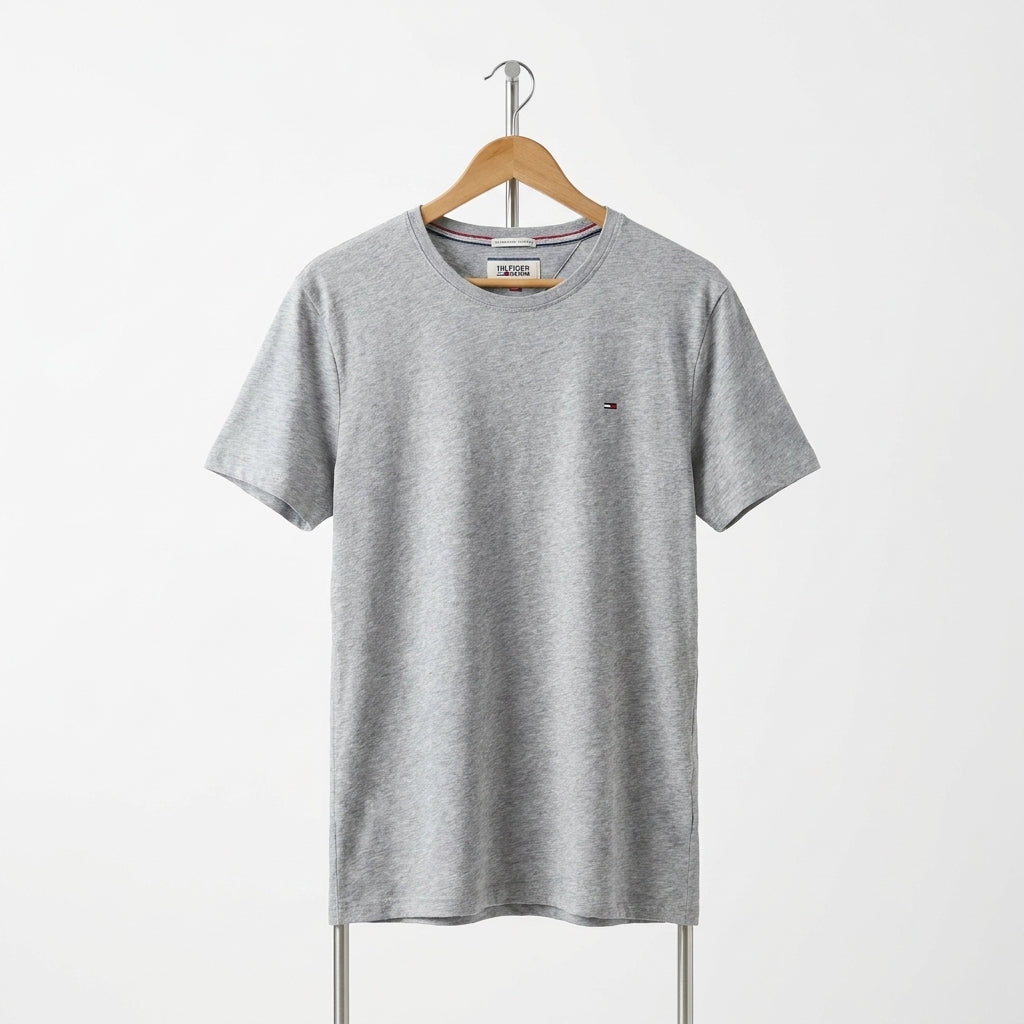 Tommy Hilfiger - Cotton - T-Shirt – Gray – Size XL