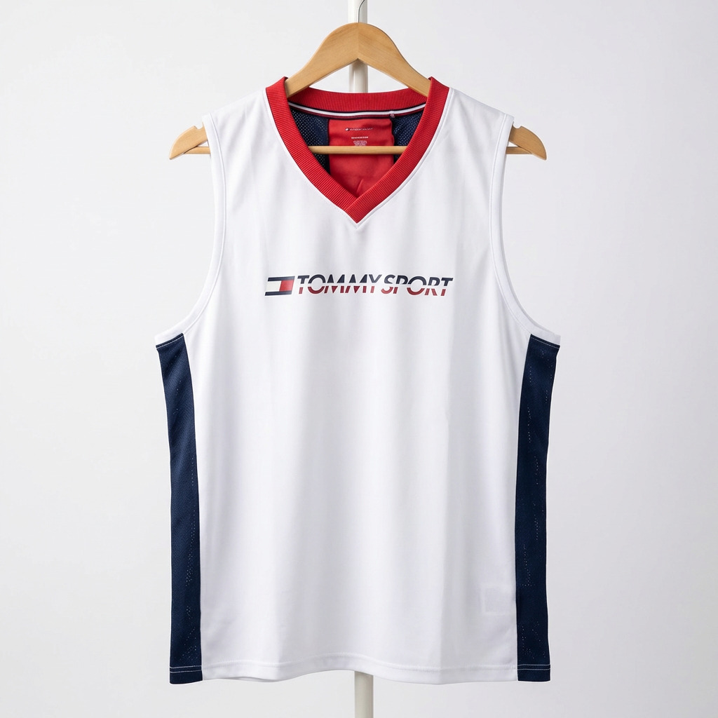 Tommy Sport - Cotton - T-Shirt – White – Size XL