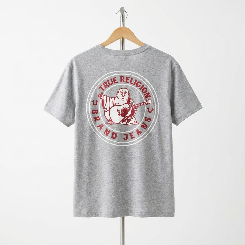 True Religion - Cotton - T-Shirt – Gray – Size L
