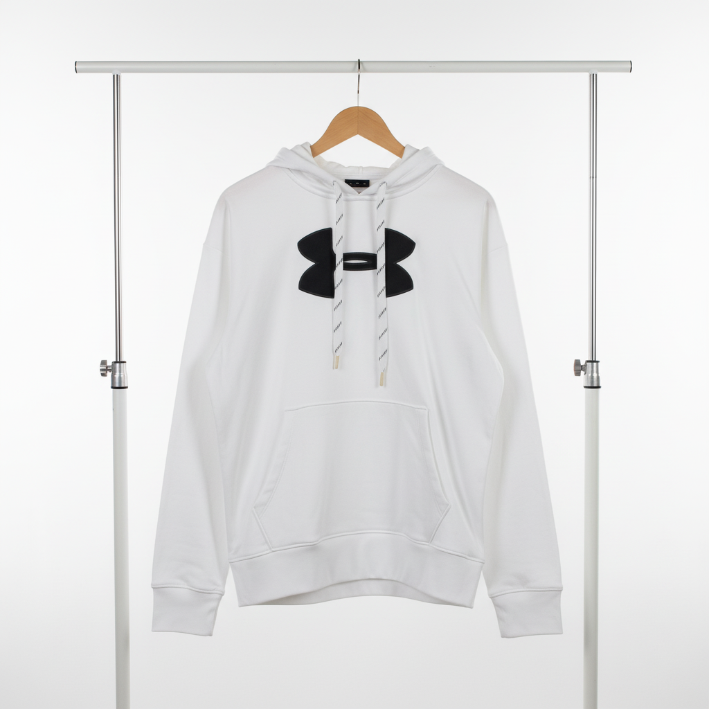 Under Armour - Cotton - Hoodie – White – Size L