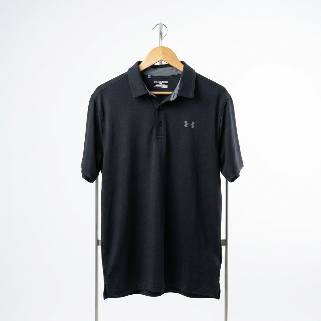 Under Armour - Cotton - Polo Shirt – Black – Size 3XL