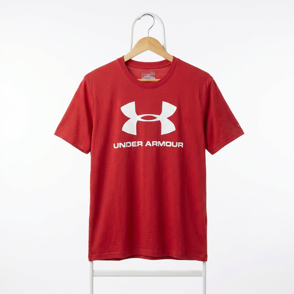 Under Armour - Cotton - T-Shirt – Red – Size M