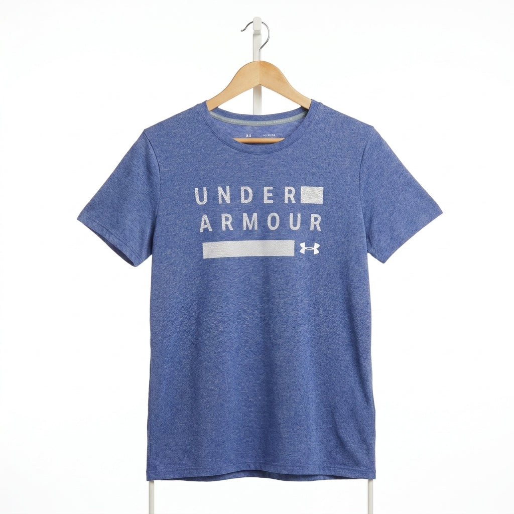 Under Armour - Cotton - T-Shirt – Blue – Size XL