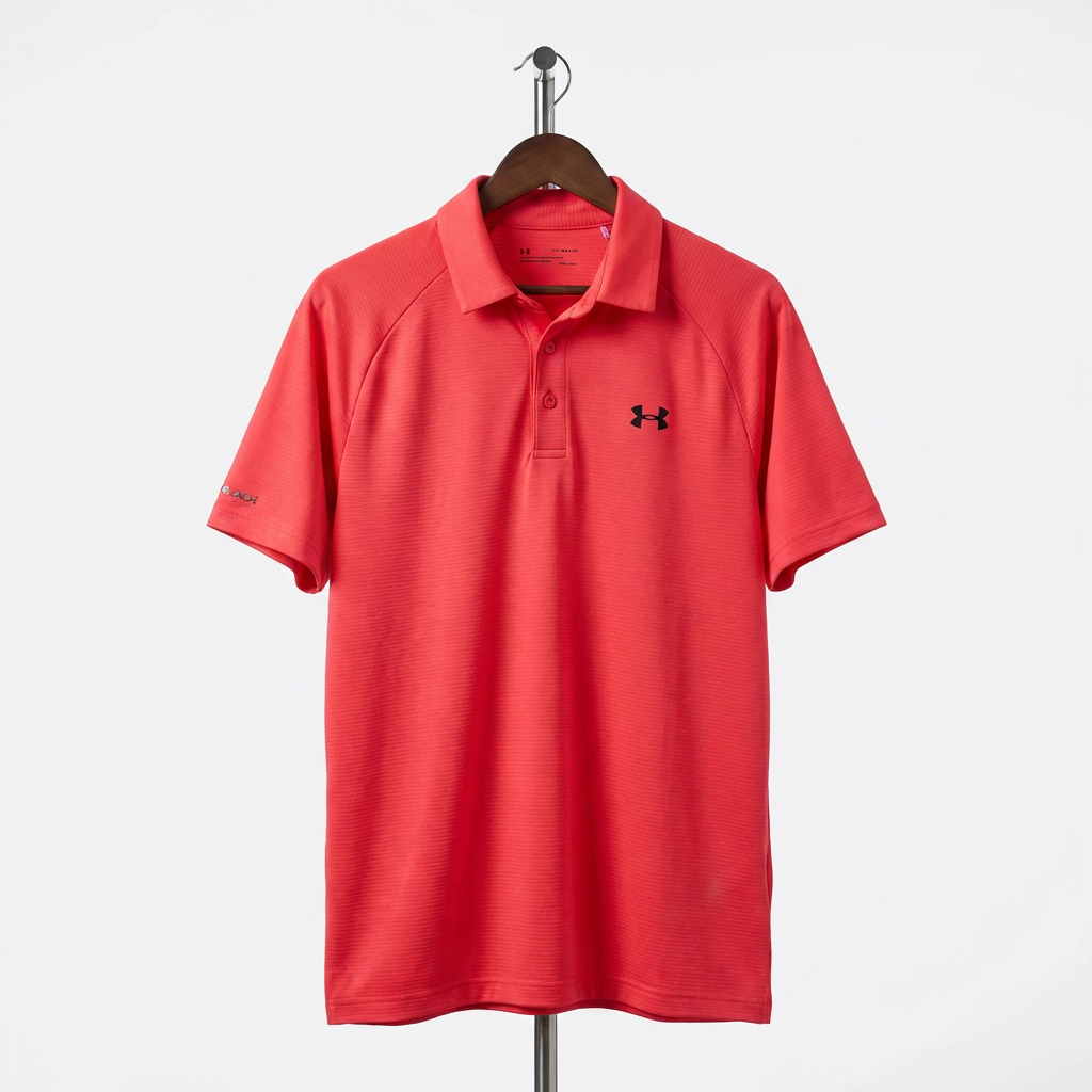 Under Armour - Cotton - Polo Shirt – Pink – Size XL