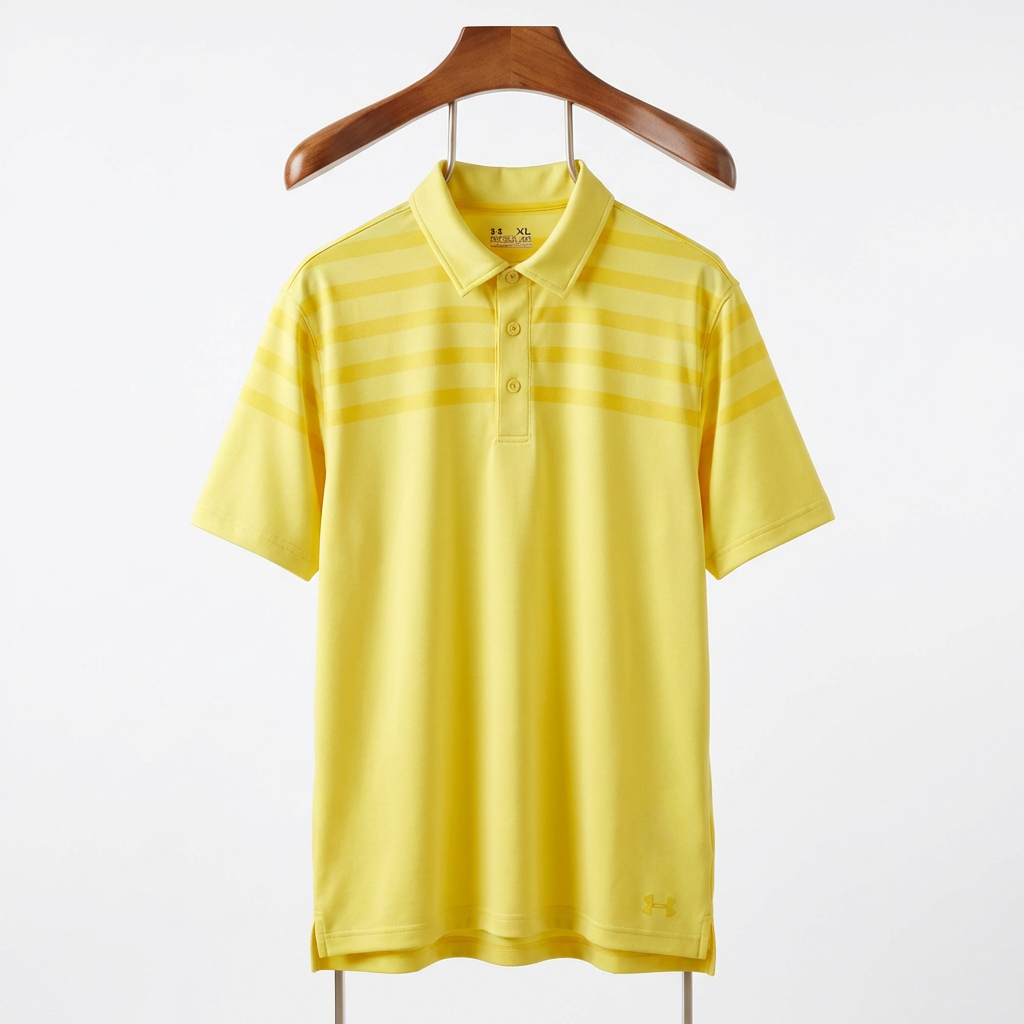 Under Armour - Cotton - Polo Shirt – Yellow – Size XL