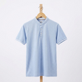 Zara - Cotton - Polo Shirt – Light Blue – Size M