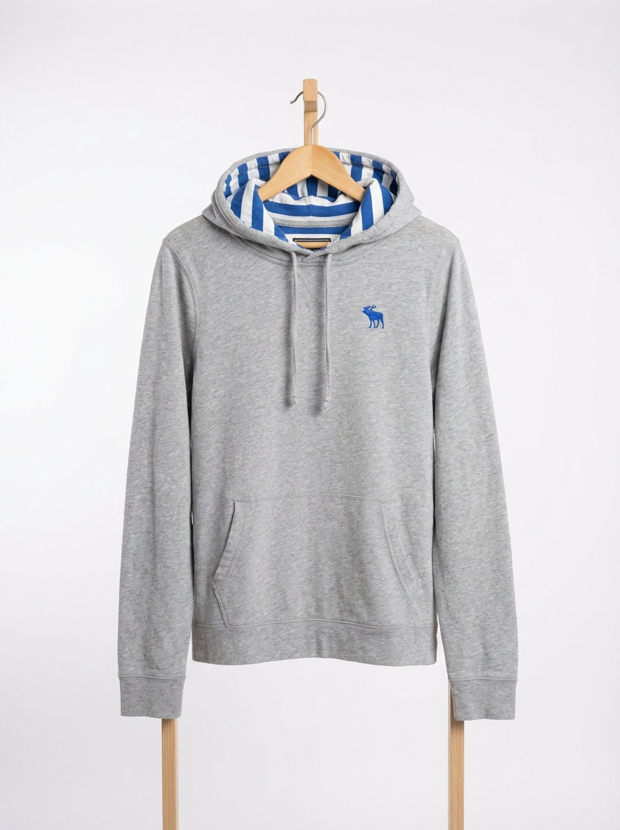 Abercrombie & Fitch - Cotton - Hoodie –  Gray – Size M