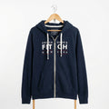 Abercrombie & Fitch - Cotton - Zipped Hoodie – Navy – Size 2XL