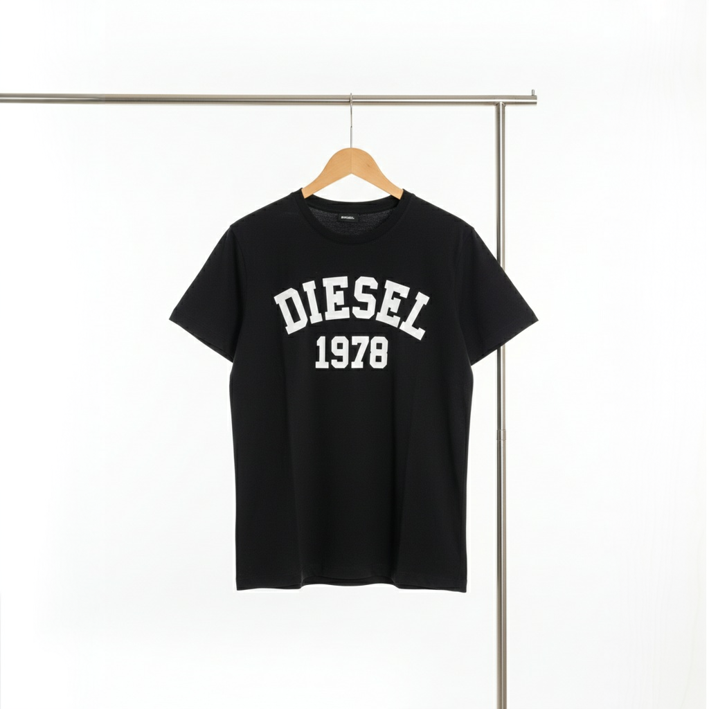 Diesel - Cotton - T-Shirt – Black – Size XL
