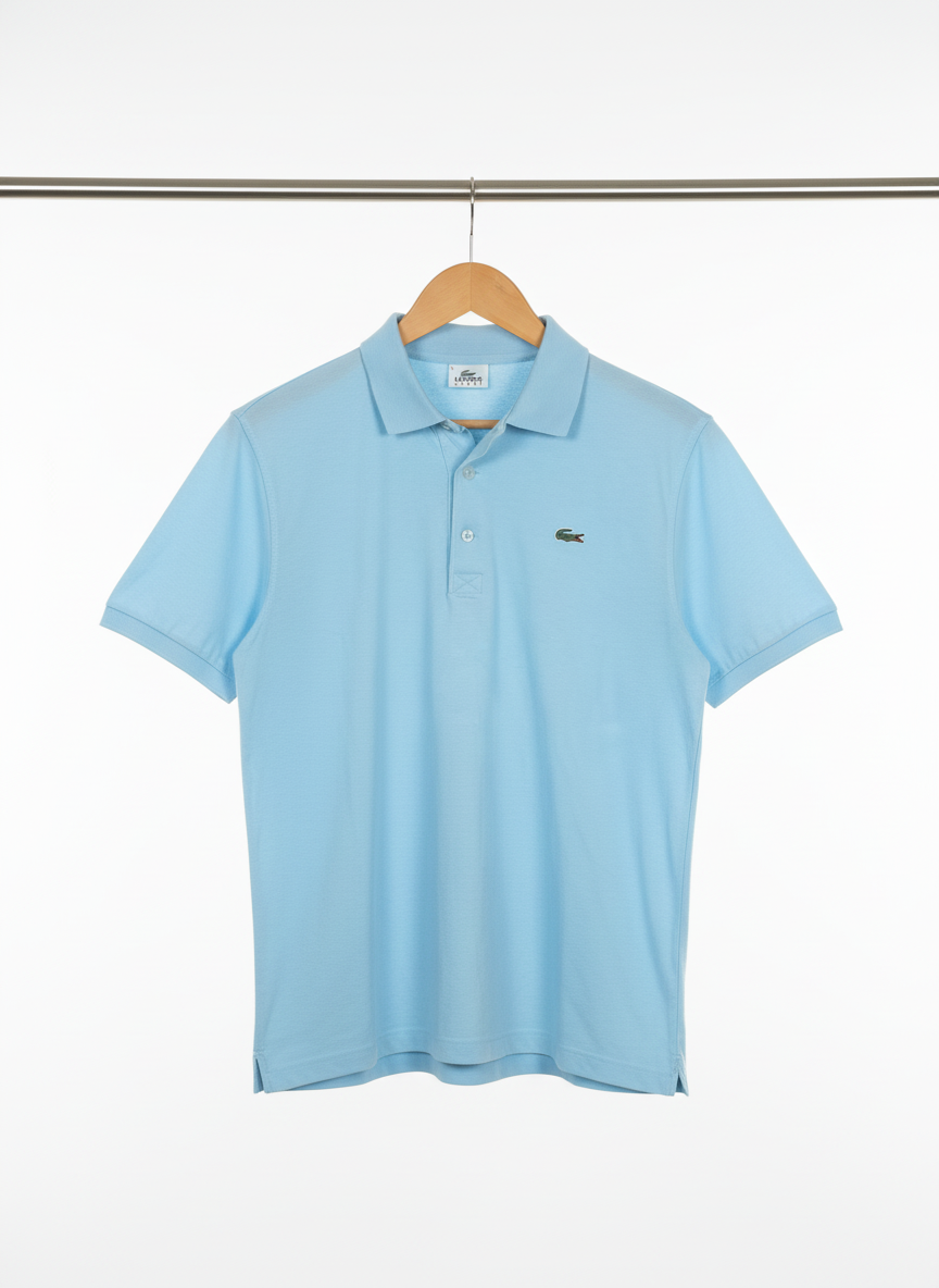 Lacoste - Cotton - Polo Shirt – Blue – Size L - 5