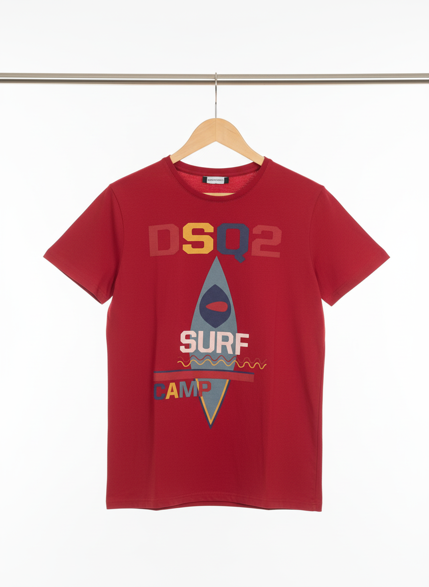 Dsquared2 - Cotton - T-Shirt – Red – Size S