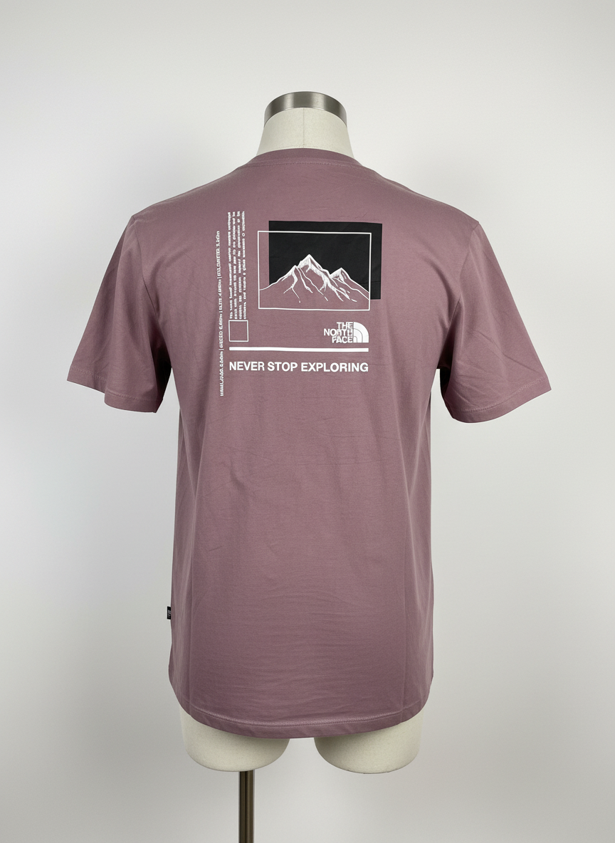The North Face - Cotton - T-Shirt – Purple – Size L