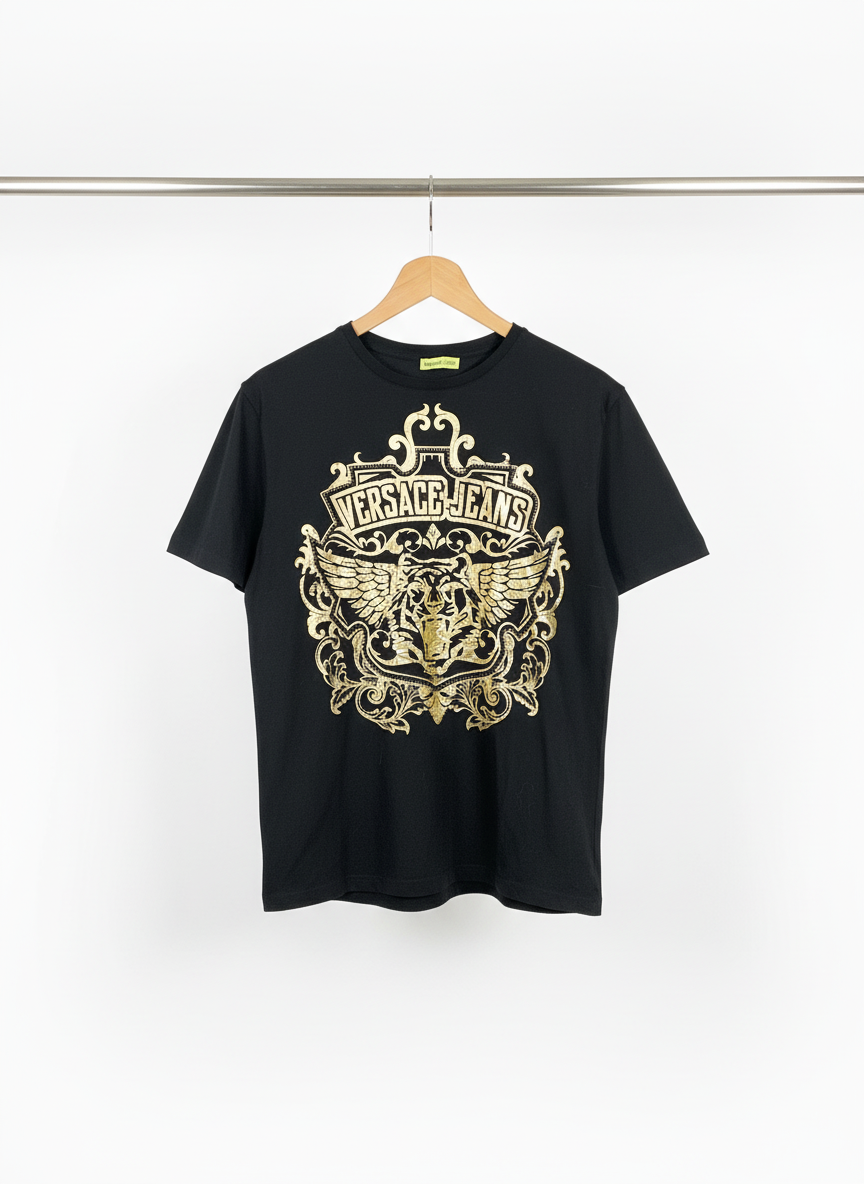 Versace - Cotton - T-Shirt – Black – Size XXL