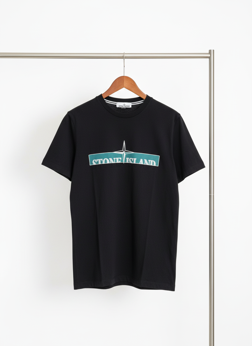 Stone Island - Cotton - T-Shirt – Black – Size S
