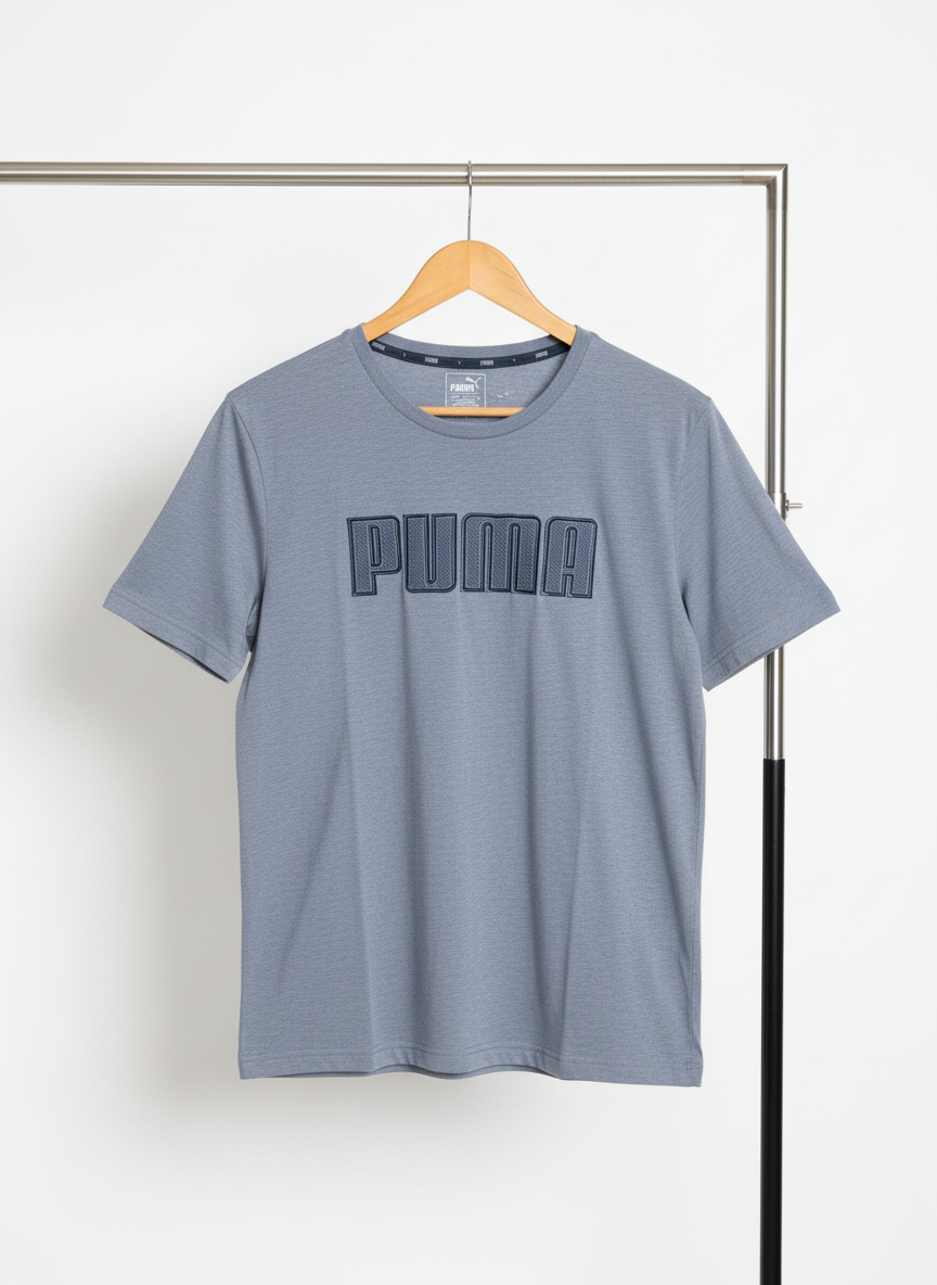 Puma - Polyester - T-Shirt – Gray – Size XL