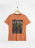 Guess - Cotton - T-Shirt – Orange– Size XXL