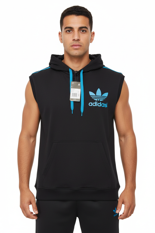 Adidas - Cotton - T-Shirt – Black – Size XL