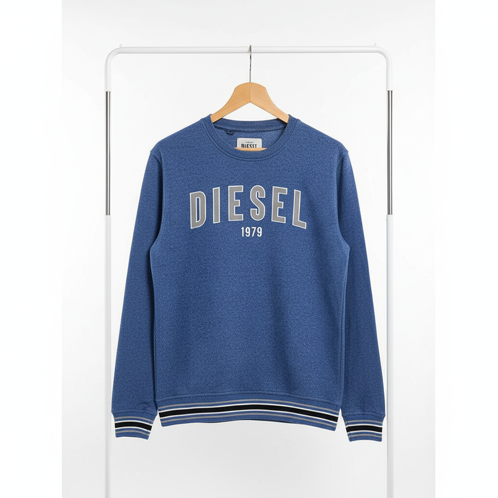 Diesel - Cotton - Sweatshirt – Blue – Size M