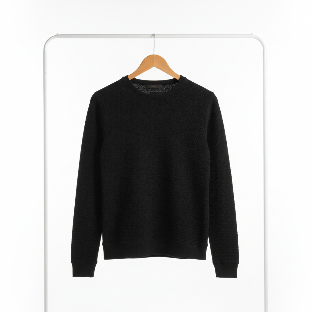 Zara Cotton Knitwear– Black– Size XL