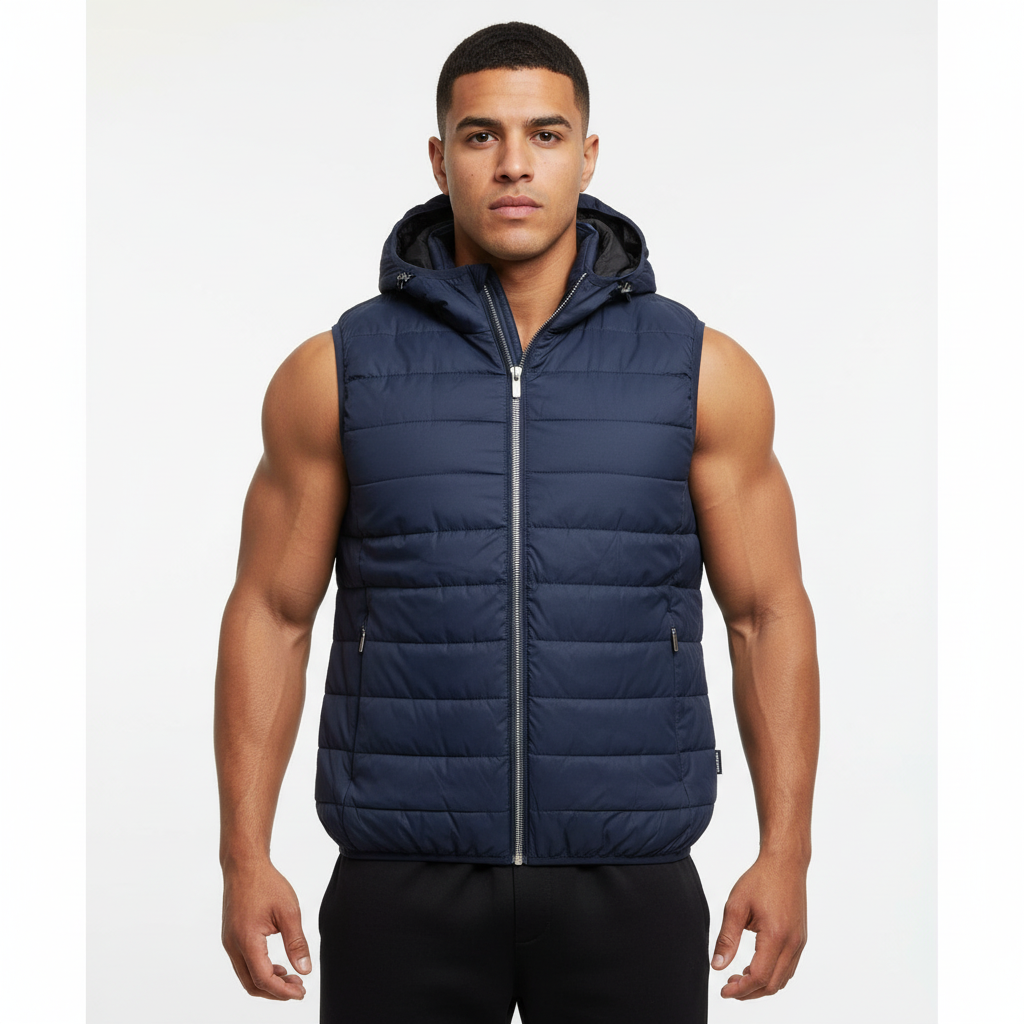 Zara - Bomber Vest – Blue  – Size M
