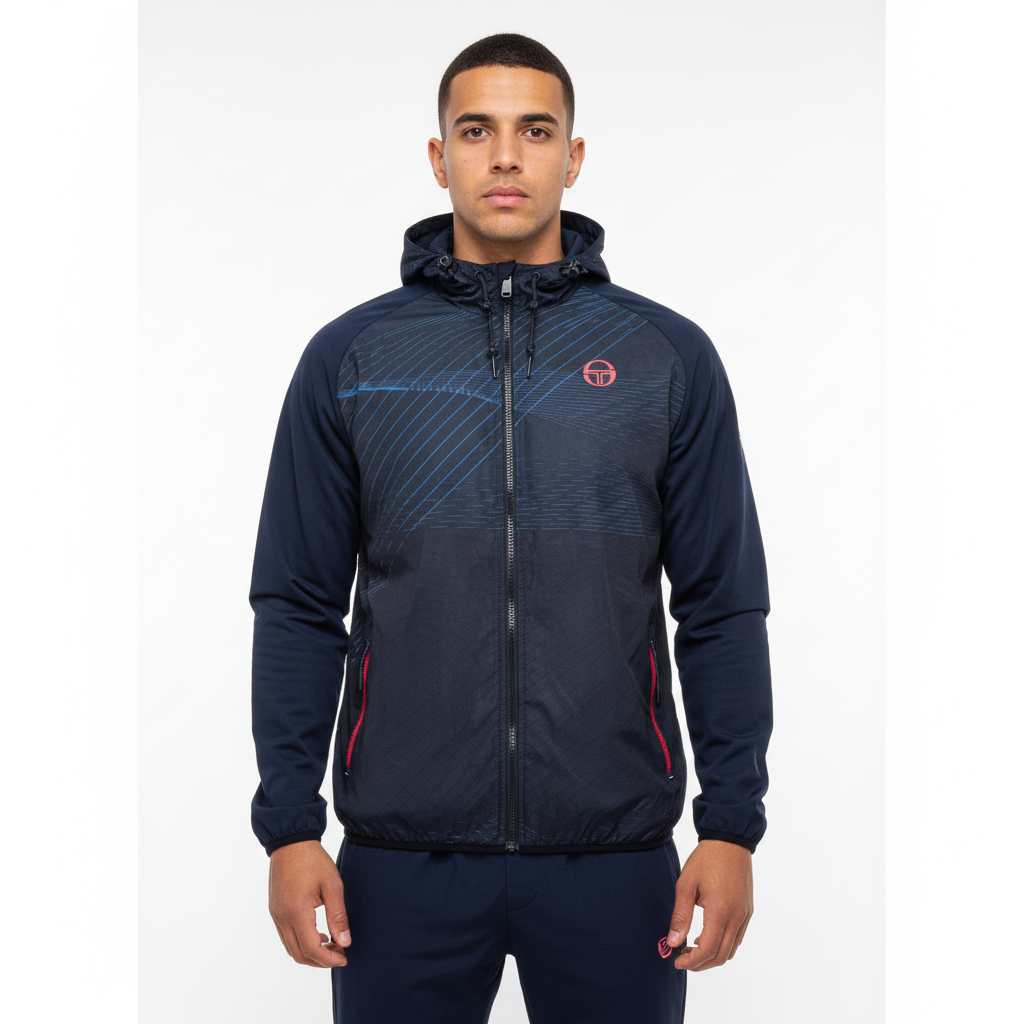 Sergio Tacchini Jacket – Navy – Size XXL