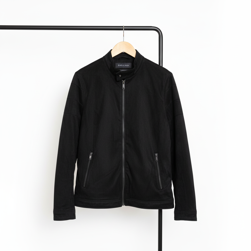 Zara Leather    Jacket – Black – Size XXL