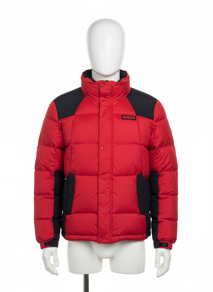 Guess - Bomber Jacket – Red & Black– Size M