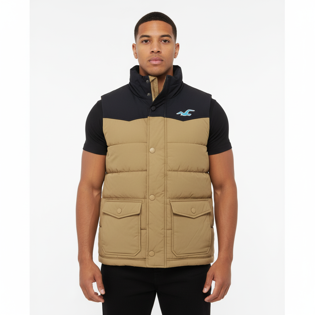 Hollister - Vest – Beige – Size M