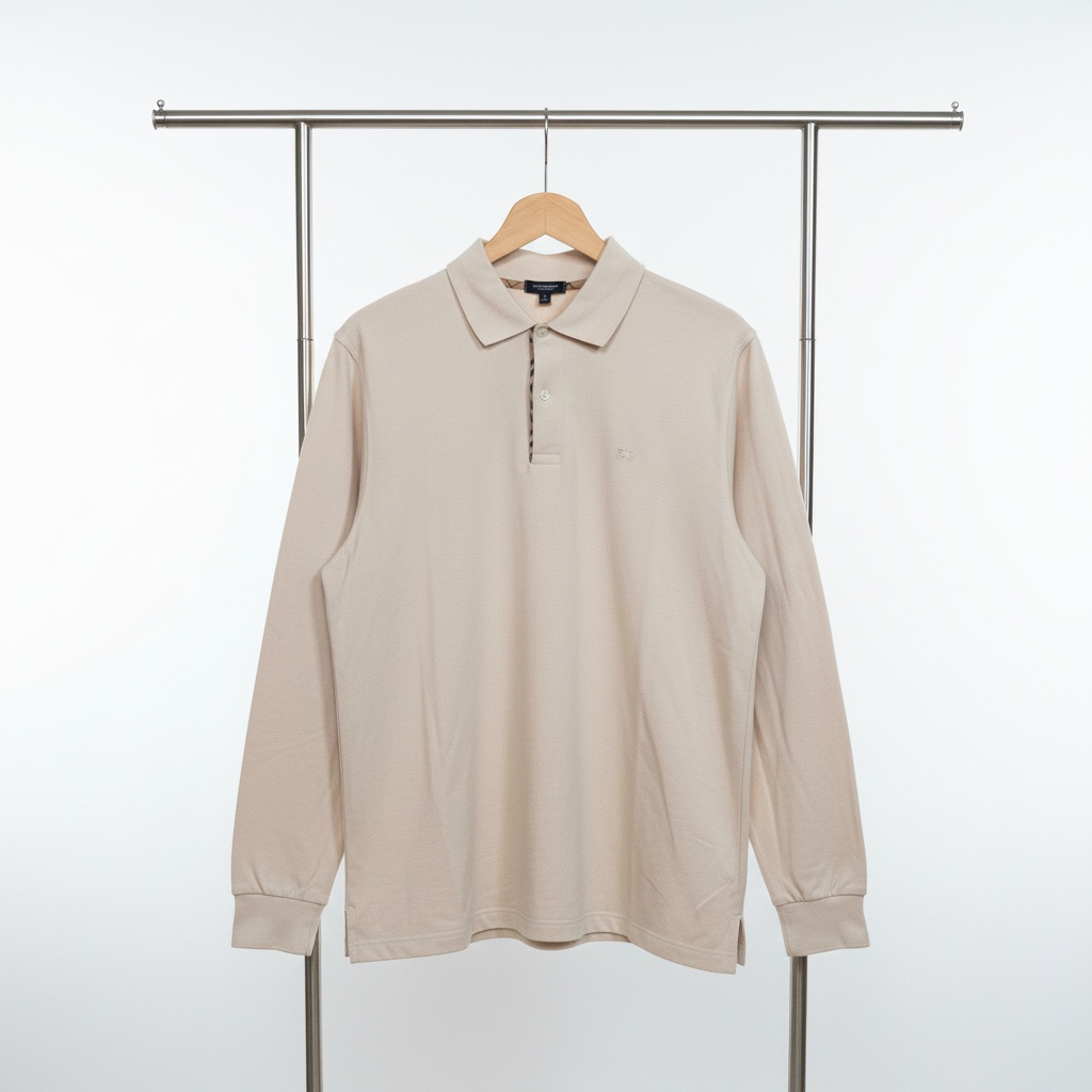 Burberry - Cotton -Polo-Shirt – Beige – Size XXL