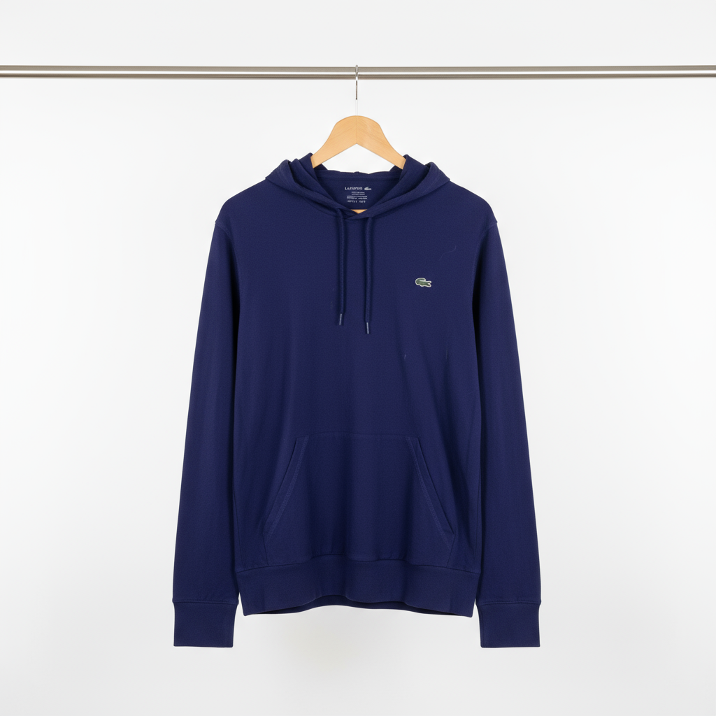 Lacoste - Cotton - Hoodie – Dark Blue – S