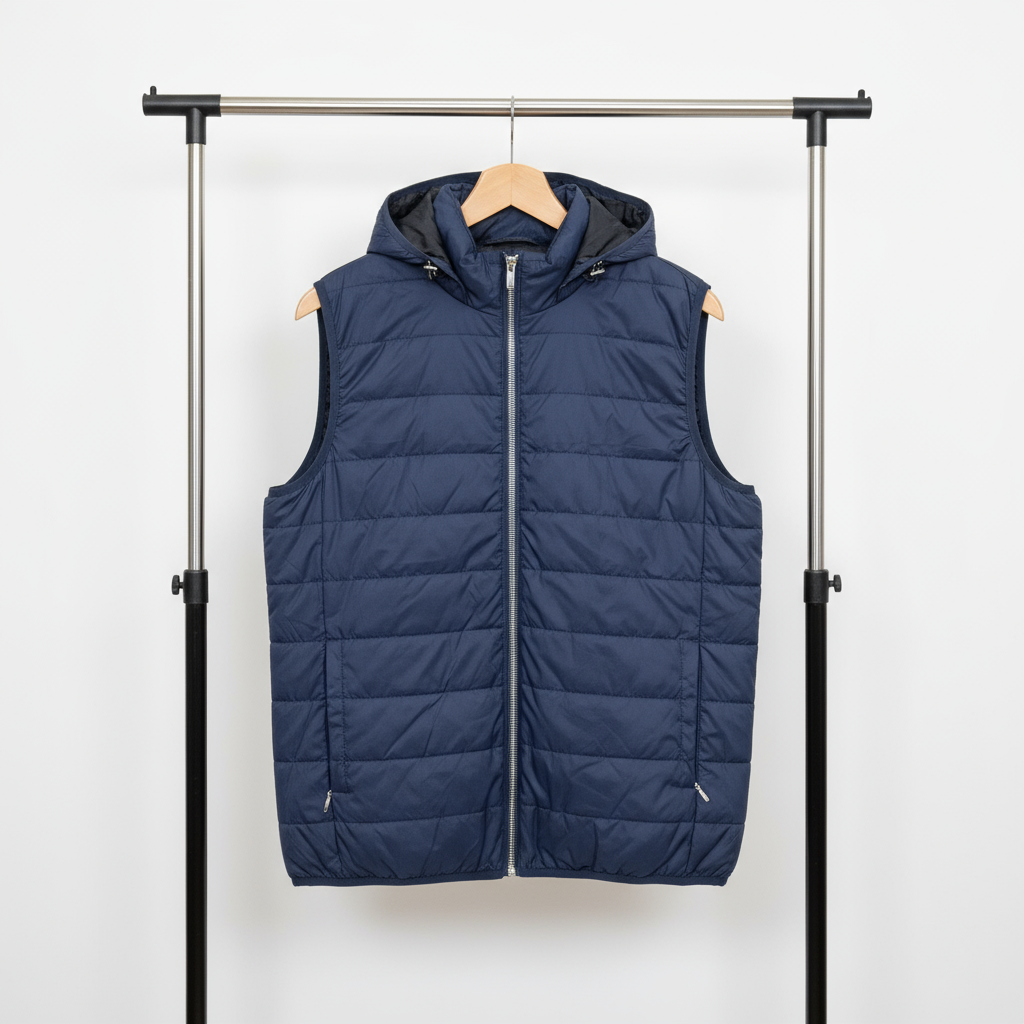 Zara - Bomber Vest – Blue  – Size M