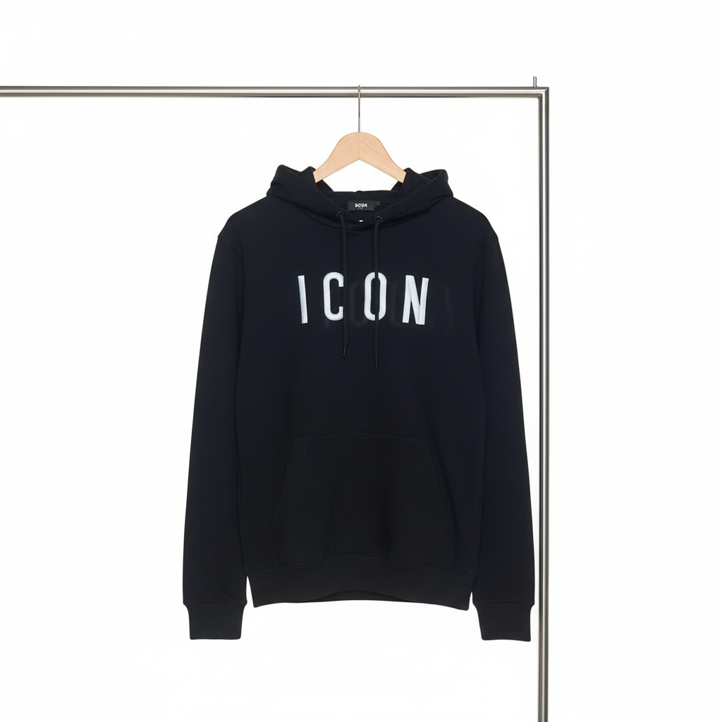 Dsquared2 - Cotton - Hoodie – Black–  Size M