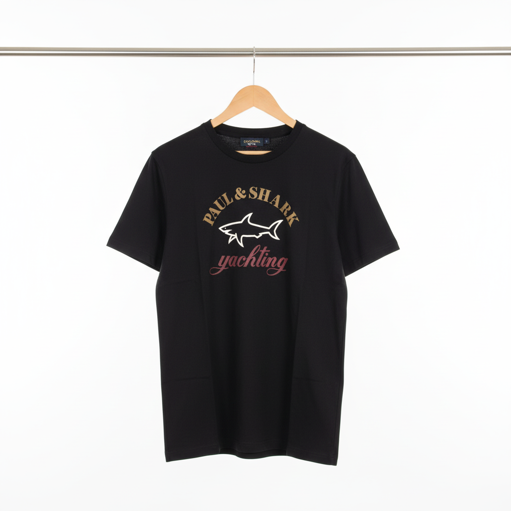 Paul & Shark - Cotton - T-Shirt – Black – Size M